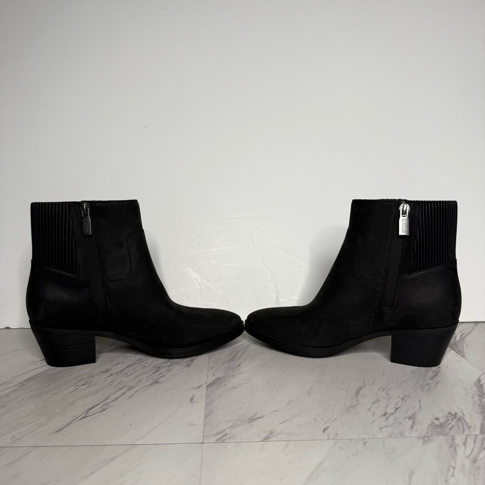 Vionic Shantelle Black Nubuck Bootie 7 - Picture 5 of 15